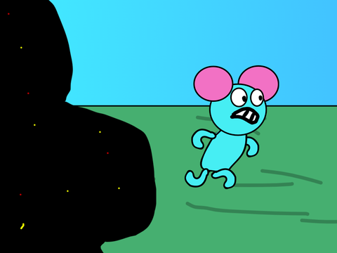 Pibby runs from the glitch