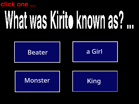 Sao Quiz -Easy remix