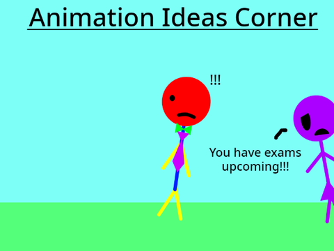 When your exam is announced on the moment you want to do something... || #animations #stories