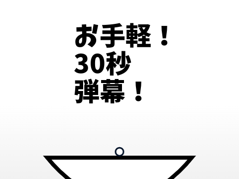 お手軽！30秒弾幕！