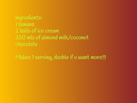 '.Yummy Chocolate Banana Milkshake'.