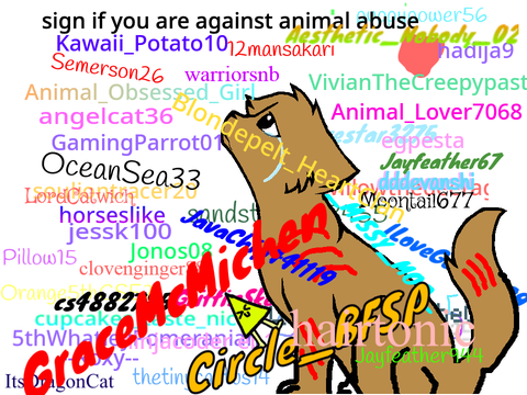 Sign If You Are Against Animal Abuse! (I already sign BTW) remix remix