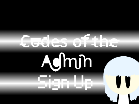 Codes of the Admin SIGN UP