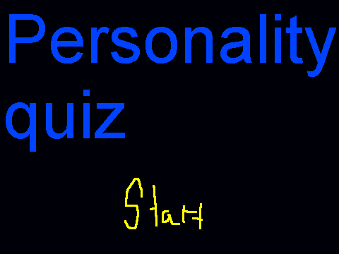 Personality quiz