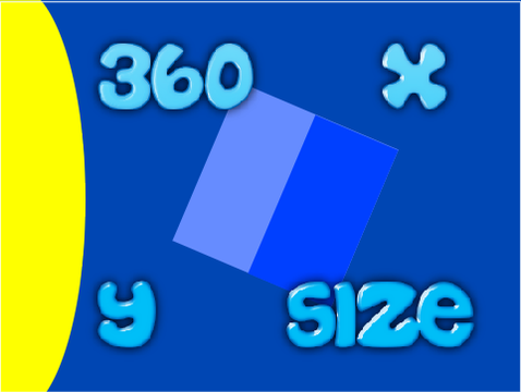 360, X, Y and Size