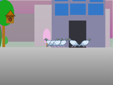 Pigeon with AI remix