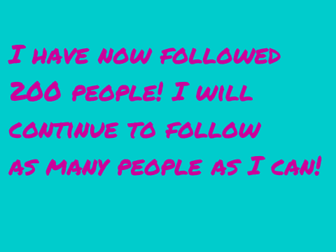 Following 200!
