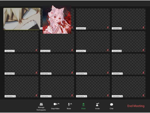 Add yourself to the Zoom Anime ver. remix