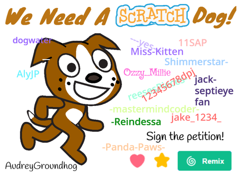 Petition to add a Scratch Dog! Remix it remix remix remix