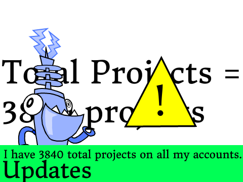 I have 3840 total projects on all my accounts.