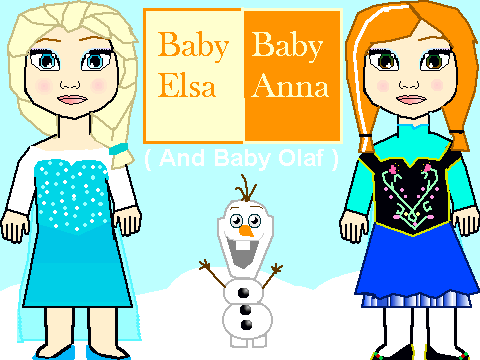 Baby Elsa and Anna