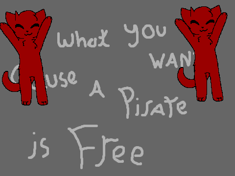 you are a pirate!!!!!!