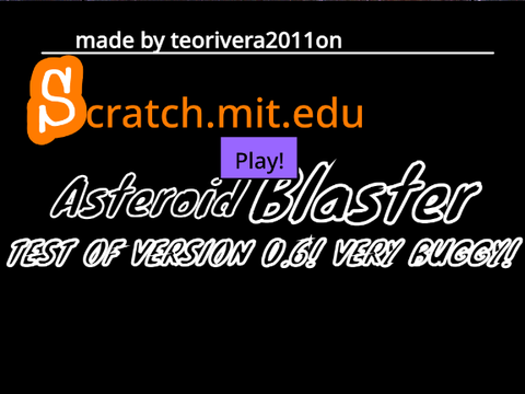 asteroid blaster v0.6 -TEST (VERY BUGGY)