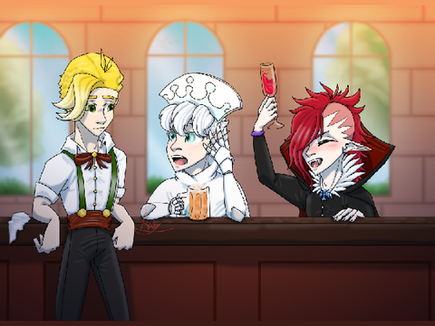 Boys at the Bar I CRK Fanart
