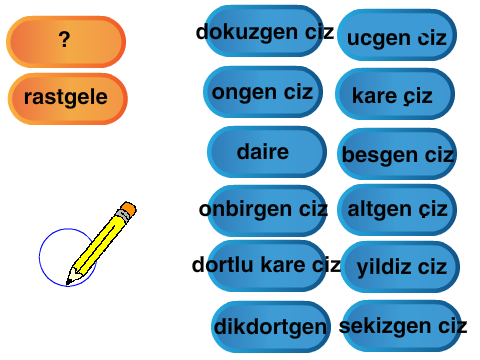 Şekil Çizmece (Rastgele butonu dahada rastgelendi)