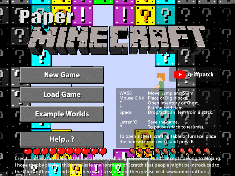 Paper Minecraft ラッキーブロックMOD