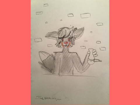 Fan art for LuckyTheWolf1