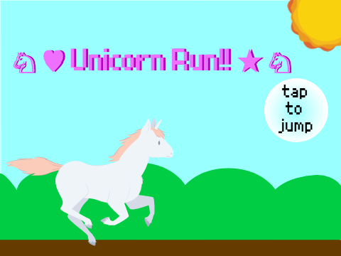 ♘ -♥︎- Unicorn Run!! -★- ♘ (MOBILE FRIENDLY)