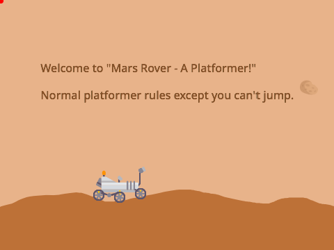 Mars Rover - A Platformer #Games remix