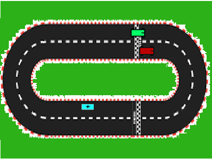 2p short racing game