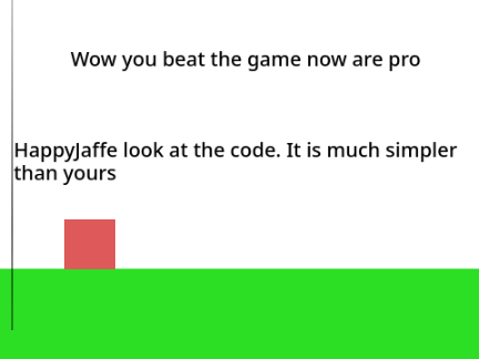 Recreation of HappyJaffe's pltaform (but simpler code)