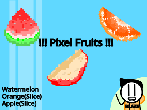 Pixel art (Fruits)