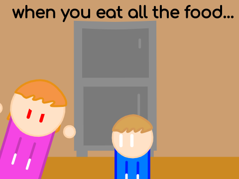 When You Eat All The Food...