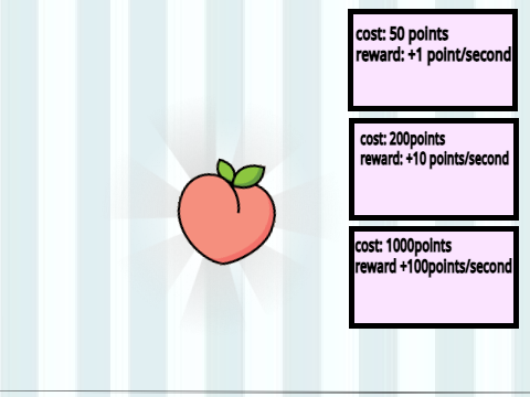 Peach Clicker Game