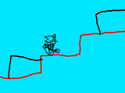 ADD YOURSELF RUNING UP THE STAIRS