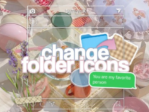 how to make custom folder icons!