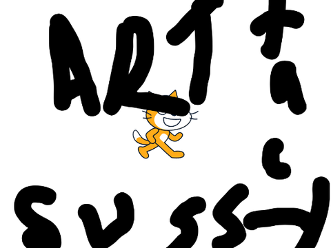 The Sussy Scratch Cat || Art