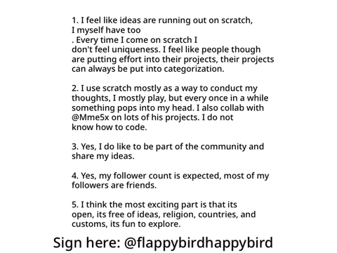 Interview for @flappybirdhappybird remix