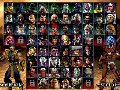 Mortal kombat SELECT