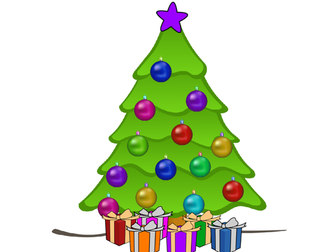 Christmas tree decorating