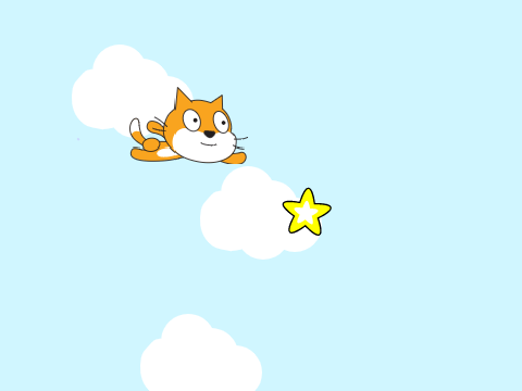 Chase The Star With Scratch-Cat! ~ A Chase Game