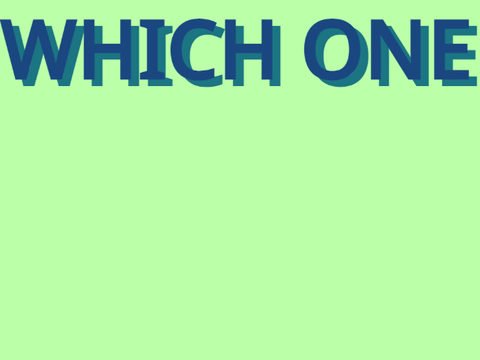 Which one