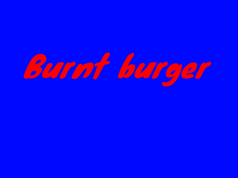 Burnt Burger ( #3 )