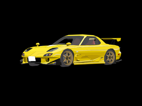 Initial D Rx7 Blockshade