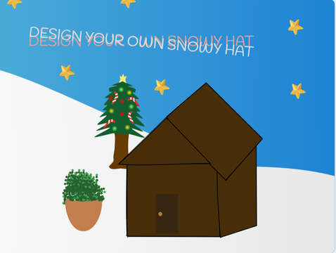 ✎ | Design Your Own Snowy House! | 