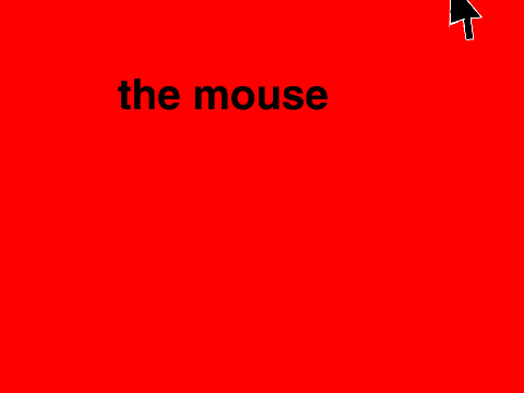 the mouse