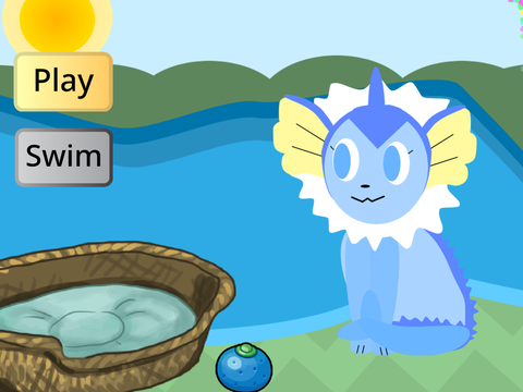 Vaporeon - pokemon virtual pet remix