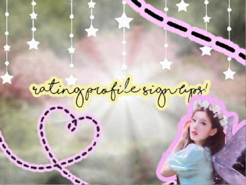 Rating profiles sign ups!