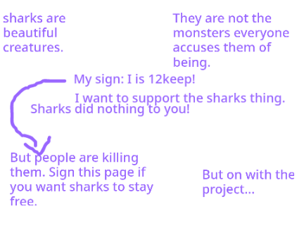 Sharks! Support!