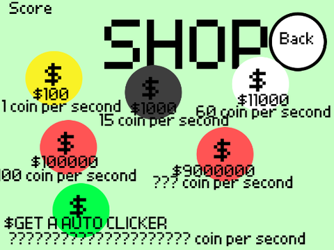 Money clicker game/ rage game