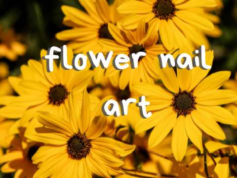 ♪ flower nail art!