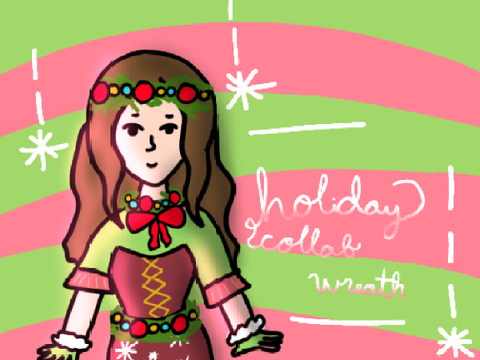 -ˋ₊˚. holiday collab ;; wreath (for ota)