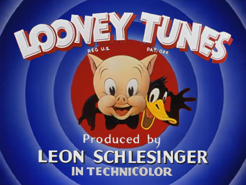 Looney Tunes 1944 Opening (Porky & Daffy)