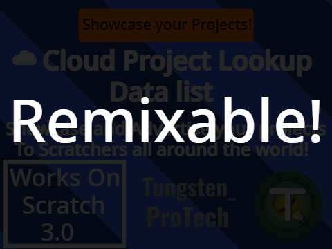 ☁ Cloud Project Lookup Showcasing Server! Remixable