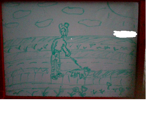 --A White Board Drawing--