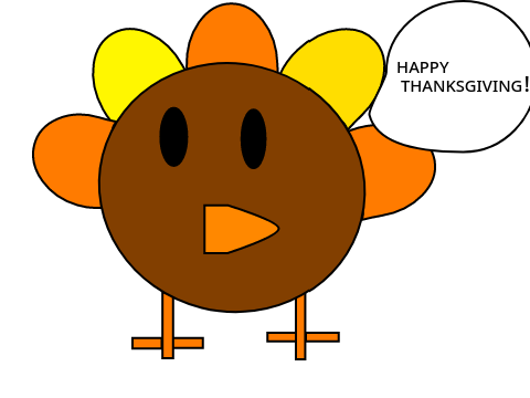 Happy thanksgiving turkey